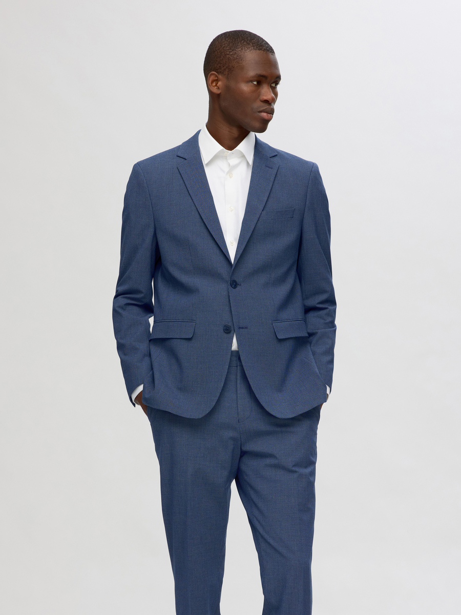Blazer van het merk Selected in het Marine