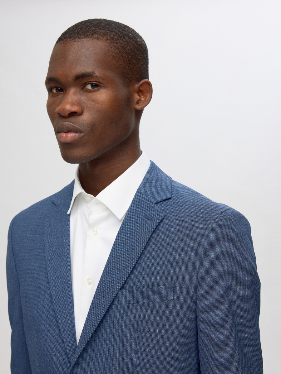 Blazer van het merk Selected in het Marine