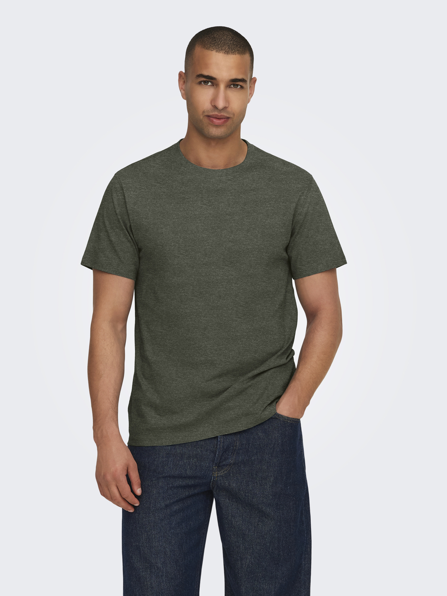 T-shirt van het merk Only & Sons in het Groen