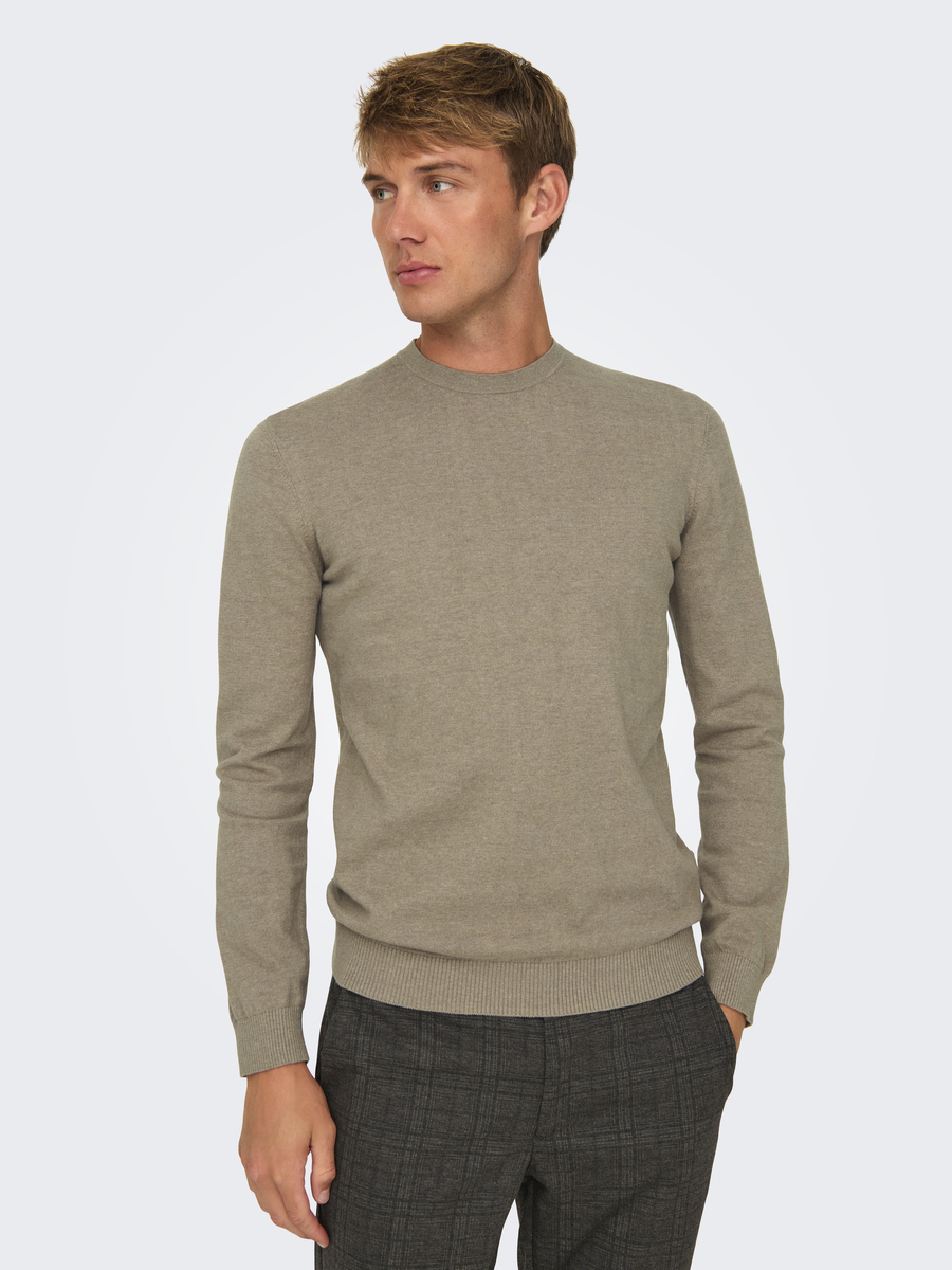 Pull van het merk Only & Sons in het Beige
