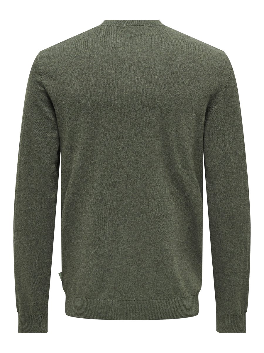 Pull van het merk Only & Sons in het Kaki