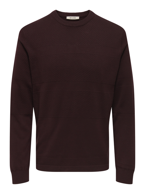 Pull van het merk Only & Sons in het Bordeaux