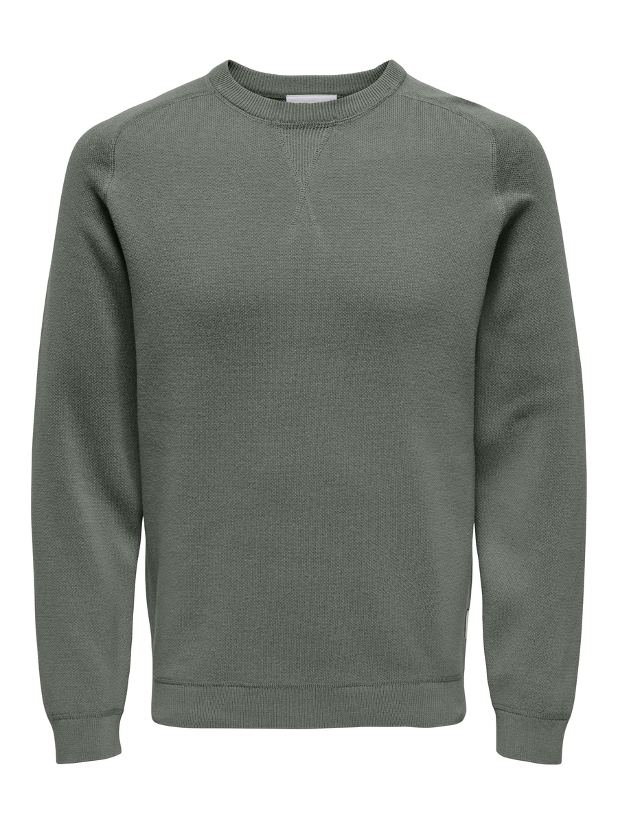 Pull van het merk Only & Sons in het Kaki