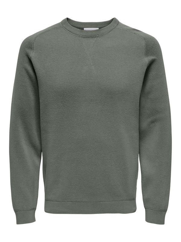 Pull van het merk Only & Sons in het Kaki