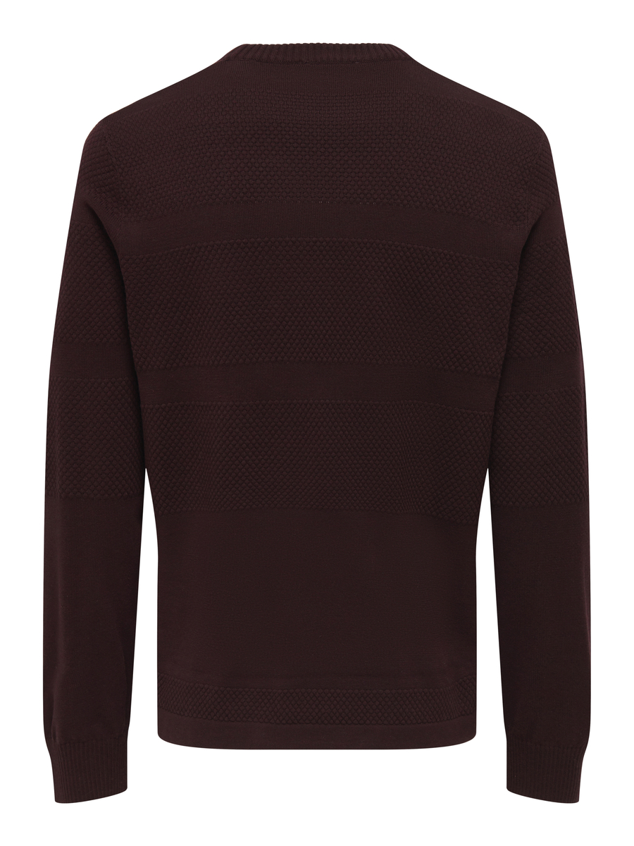 Pull van het merk Only & Sons in het Bordeaux