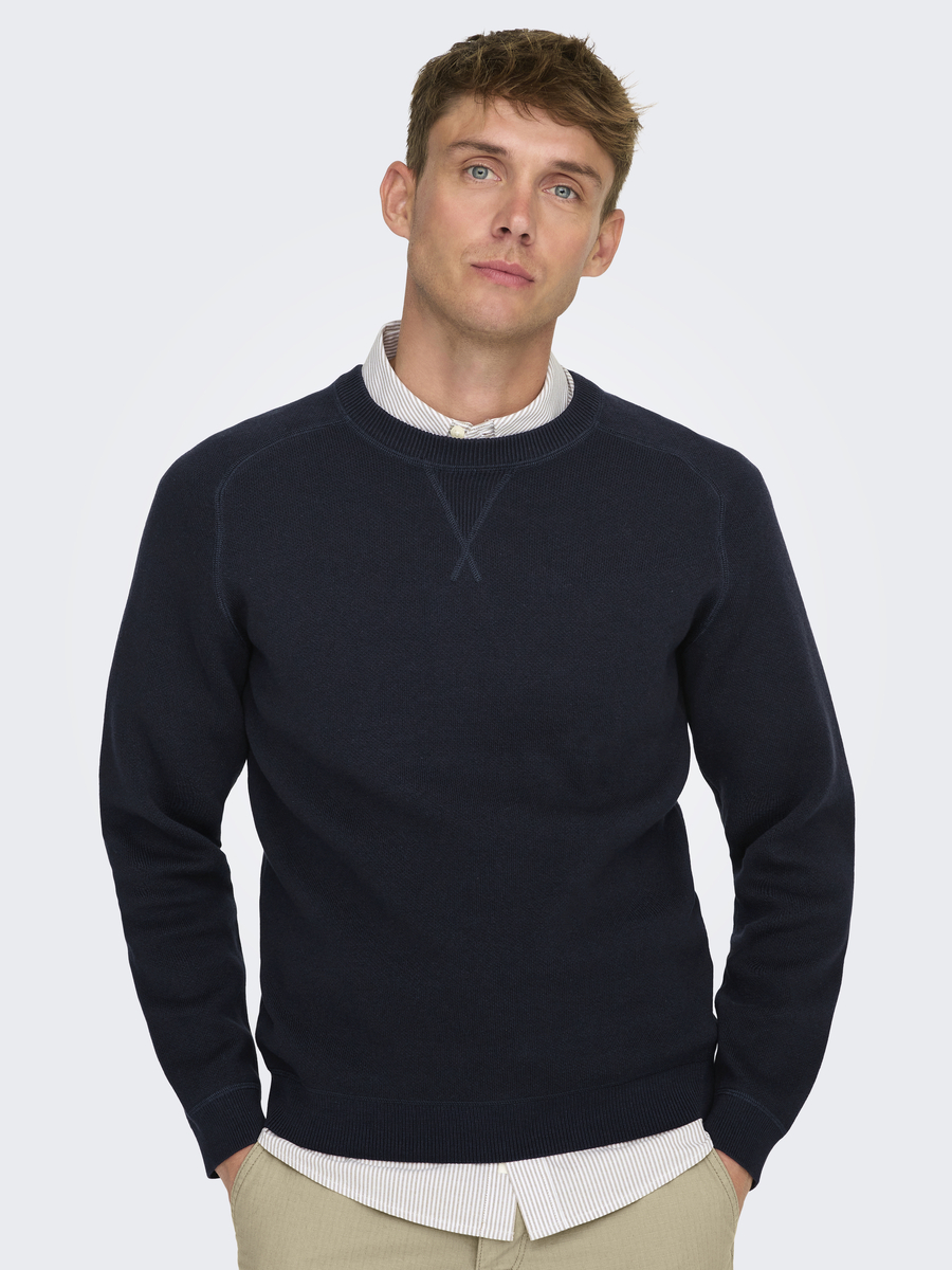Pull van het merk Only & Sons in het Blauw