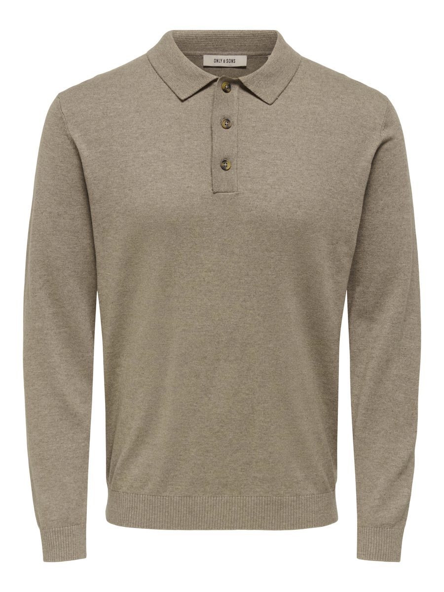 Polo van het merk Only & Sons in het Beige