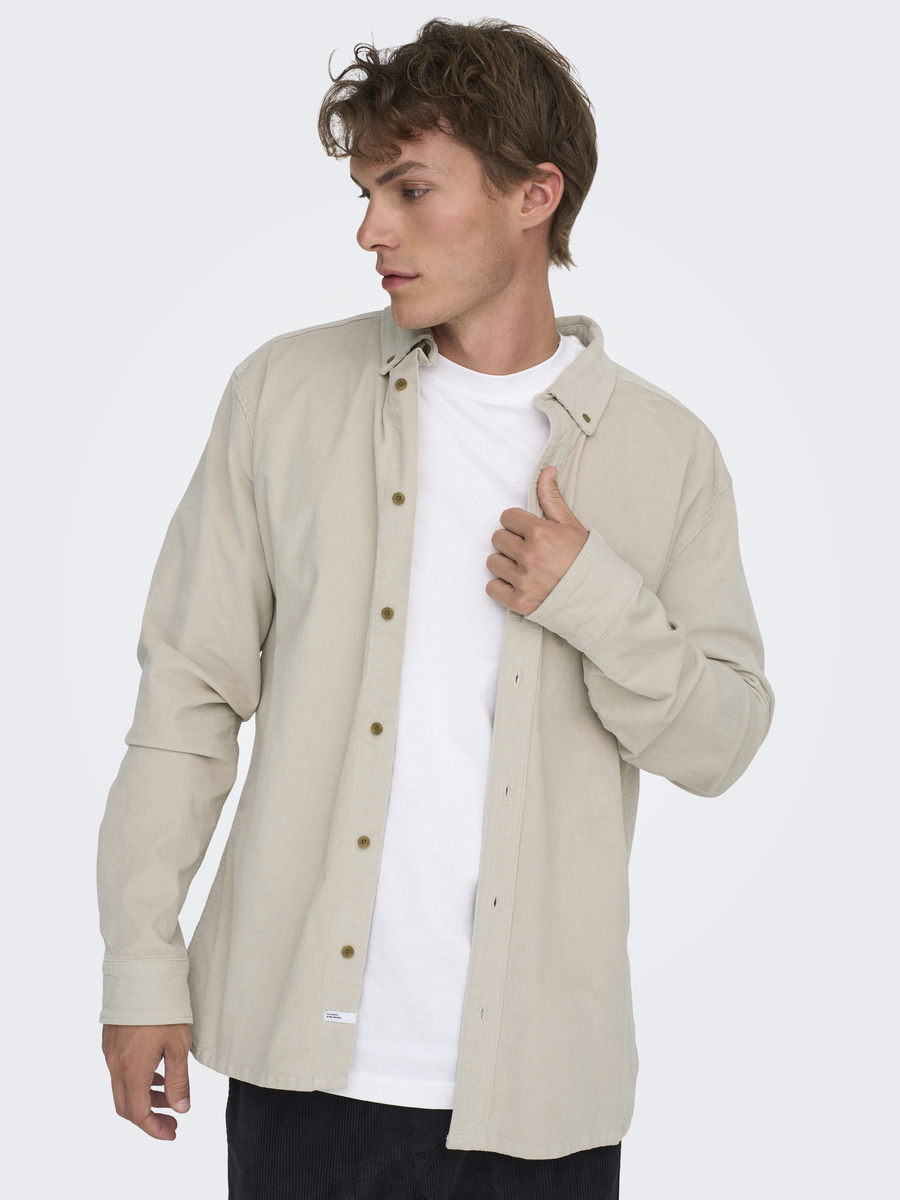 Hemd van het merk Only & Sons in het Beige