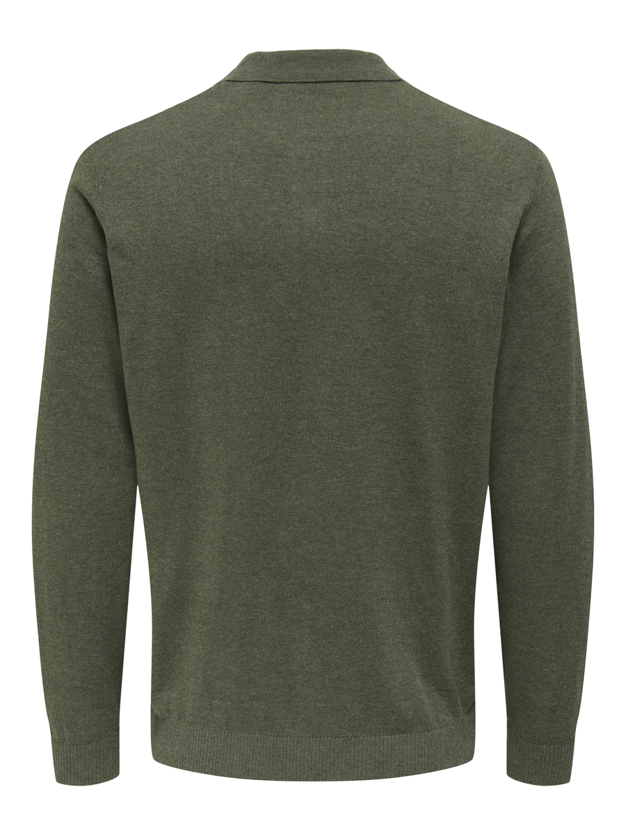 Polo van het merk Only & Sons in het Kaki