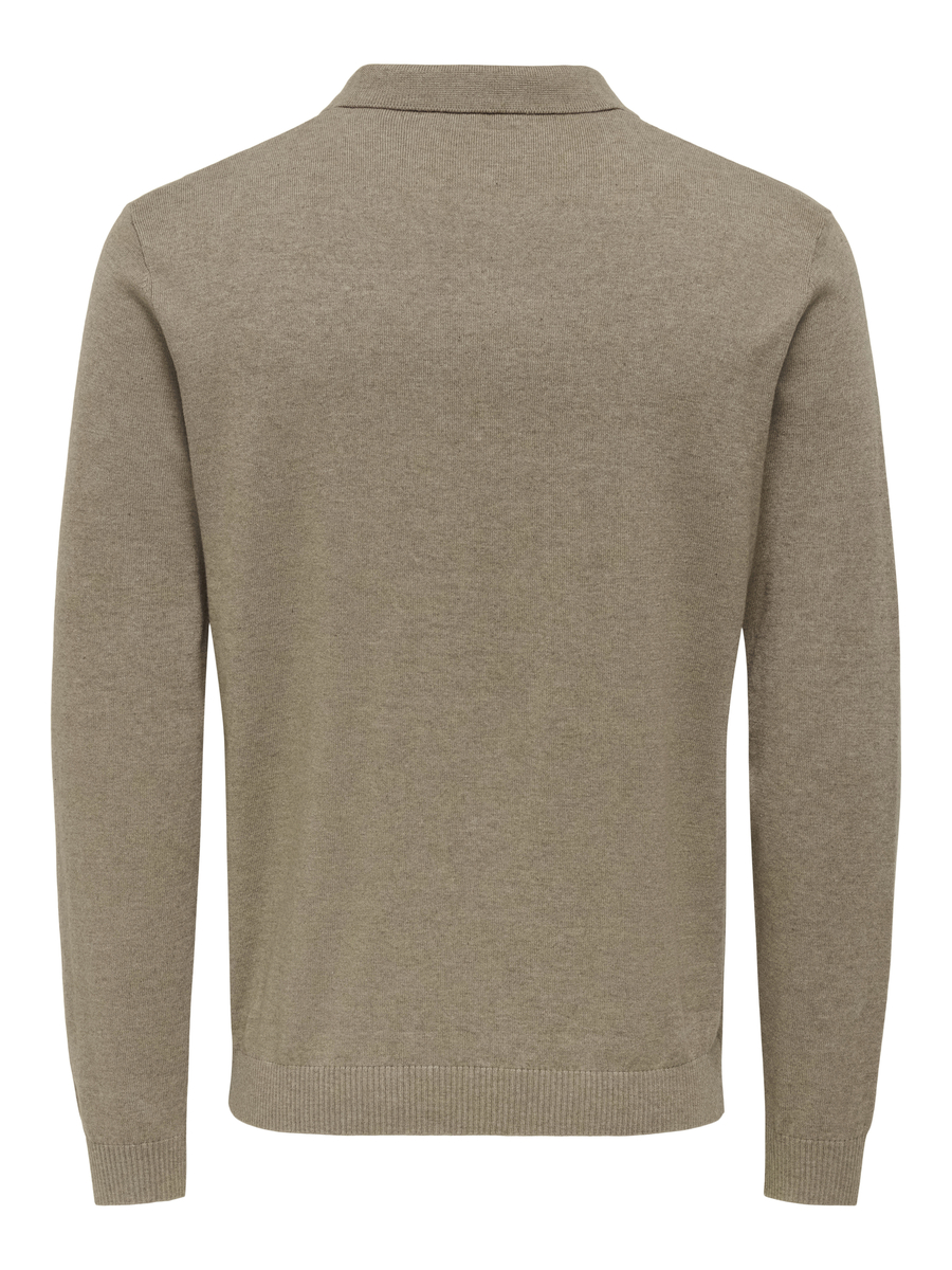 Polo van het merk Only & Sons in het Beige
