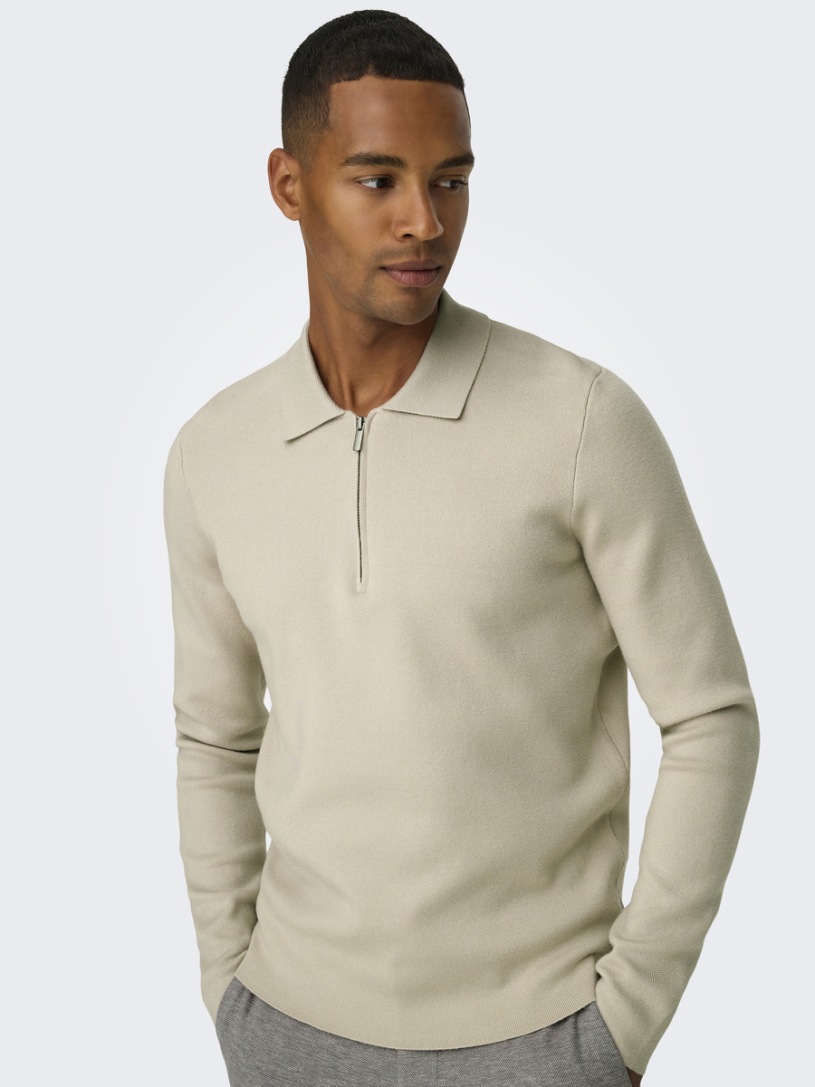 Pull van het merk Only & Sons in het Ecru