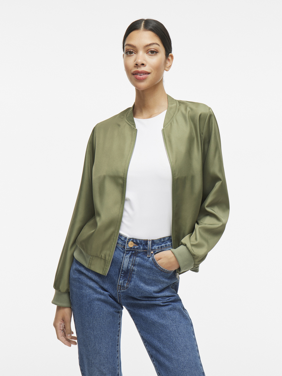 Jacket van het merk Vila in het Kaki