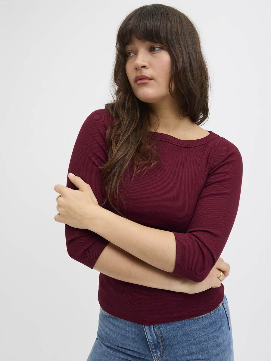 T-shirt van het merk Jjxx in het Bordeaux