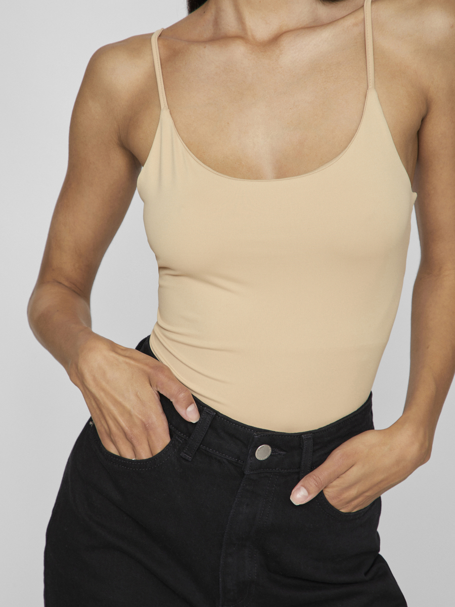 T-shirt van het merk Vila in het Beige