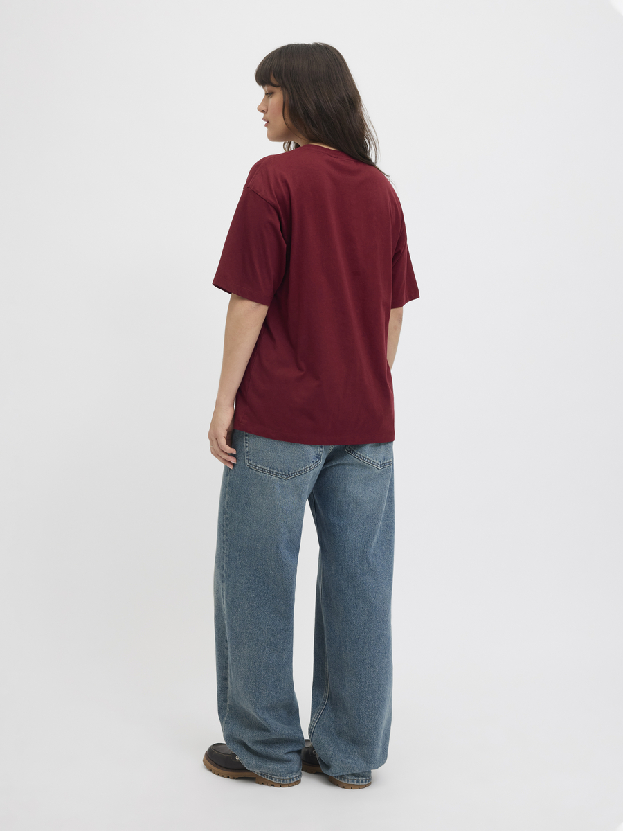 T-shirt van het merk Jjxx in het Bordeaux