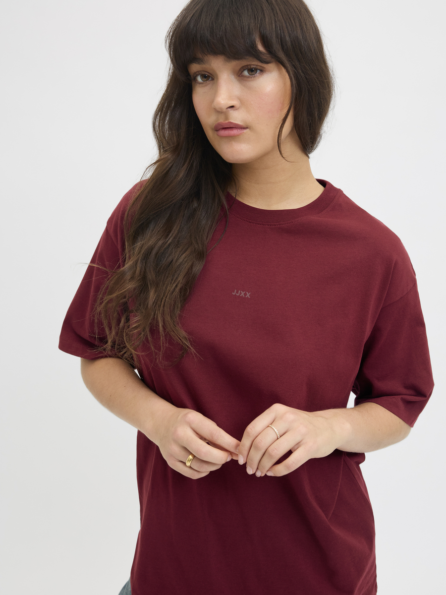 T-shirt van het merk Jjxx in het Bordeaux