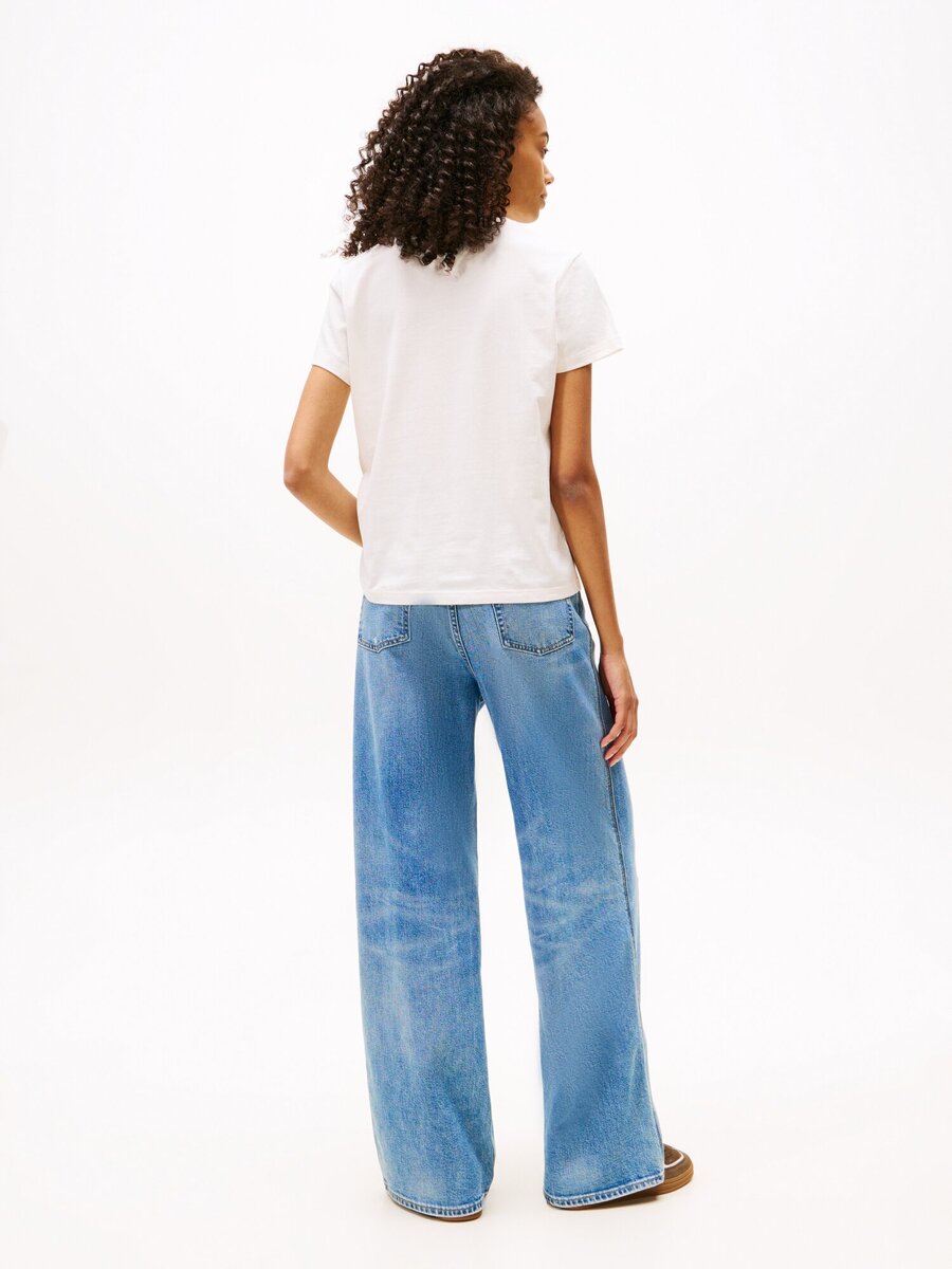 T-shirt van het merk Tommy Jeans in het Wit