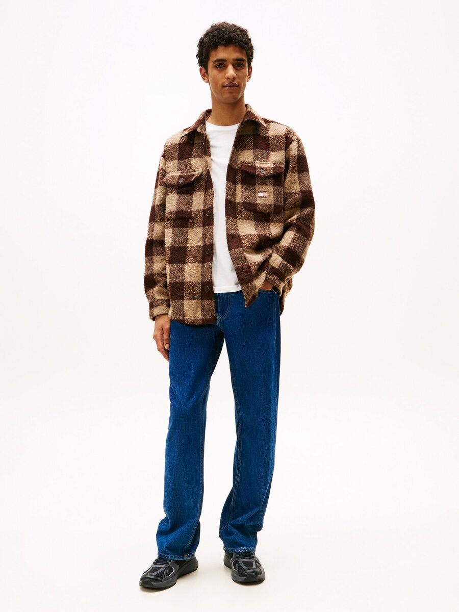Hemd van het merk Tommy Jeans in het Beige