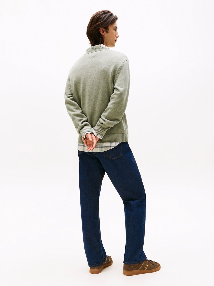 Pull van het merk Tommy Jeans in het Kaki