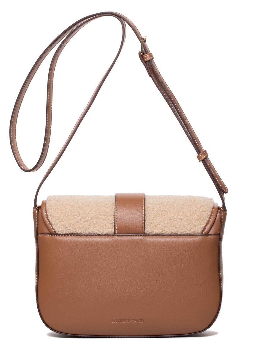 Handtas van het merk Laurent David in het Beige