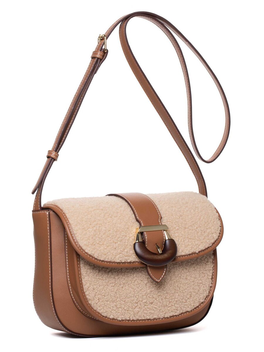 Handtas van het merk Laurent David in het Beige
