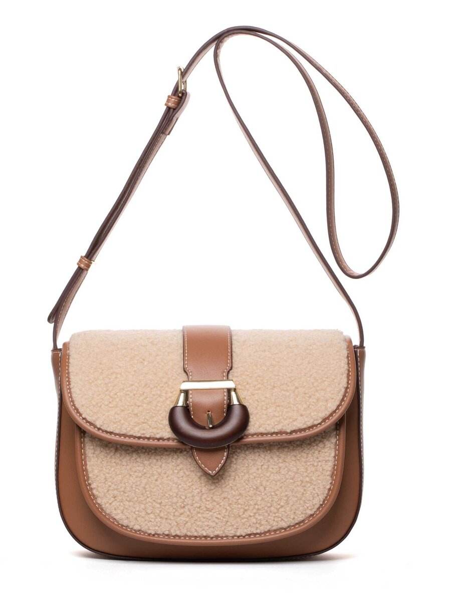 Handtas van het merk Laurent David in het Beige