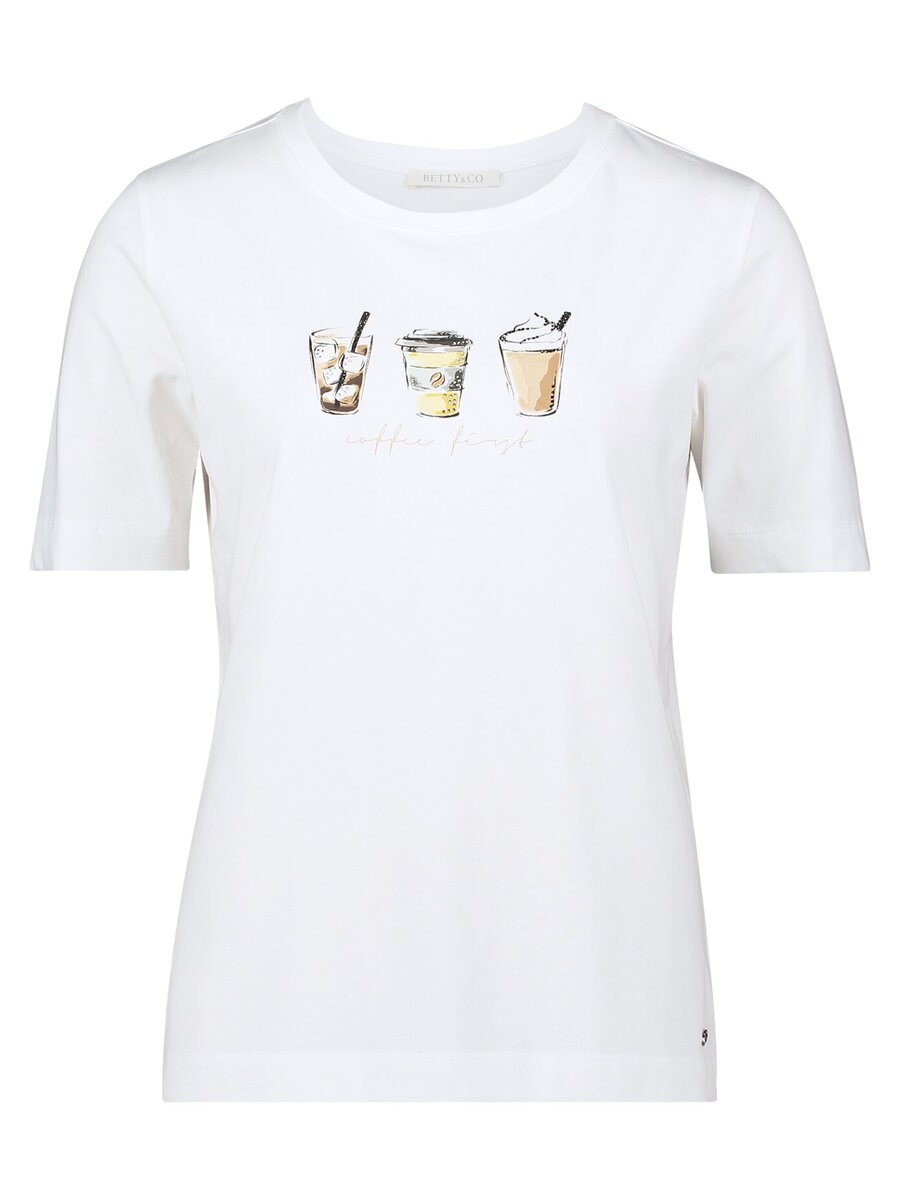 T-shirt van het merk Betty & Co  in het Ecru