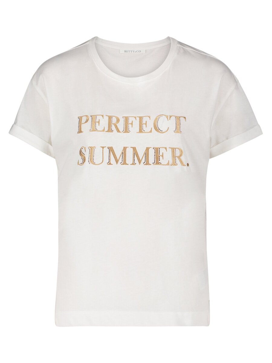 T-shirt van het merk Betty & Co  in het Ecru