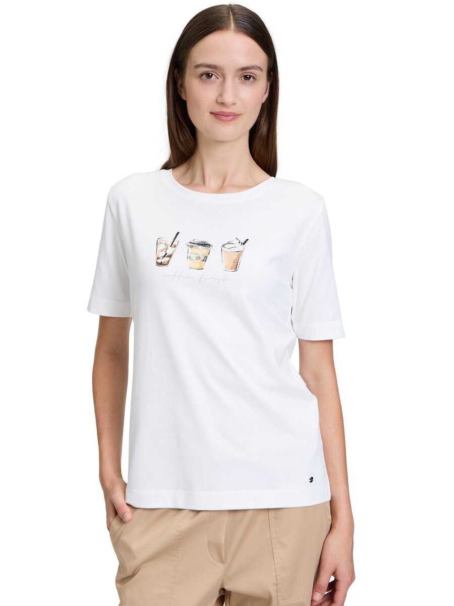 T-shirt van het merk Betty & Co  in het Ecru