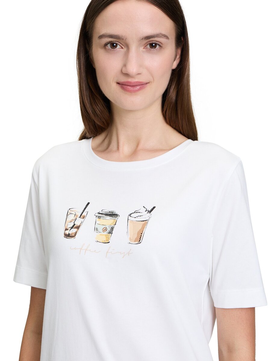 T-shirt van het merk Betty & Co  in het Ecru