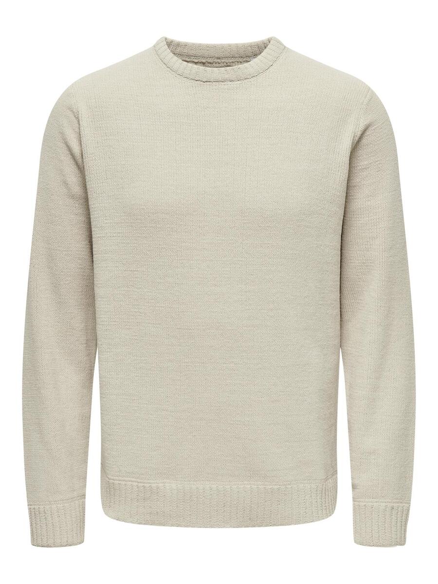 Pull van het merk Only & Sons in het Ecru