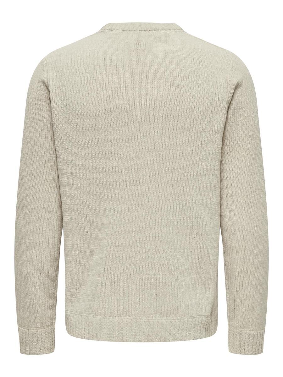 Pull van het merk Only & Sons in het Ecru