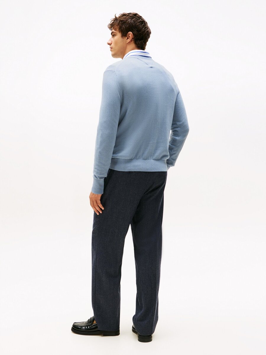 Pull van het merk Tommy Hilfiger in het Blauw