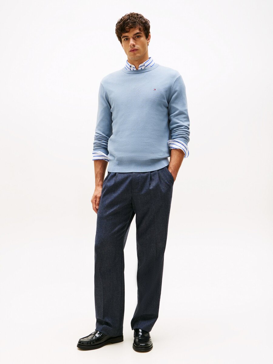 Pull van het merk Tommy Hilfiger in het Blauw