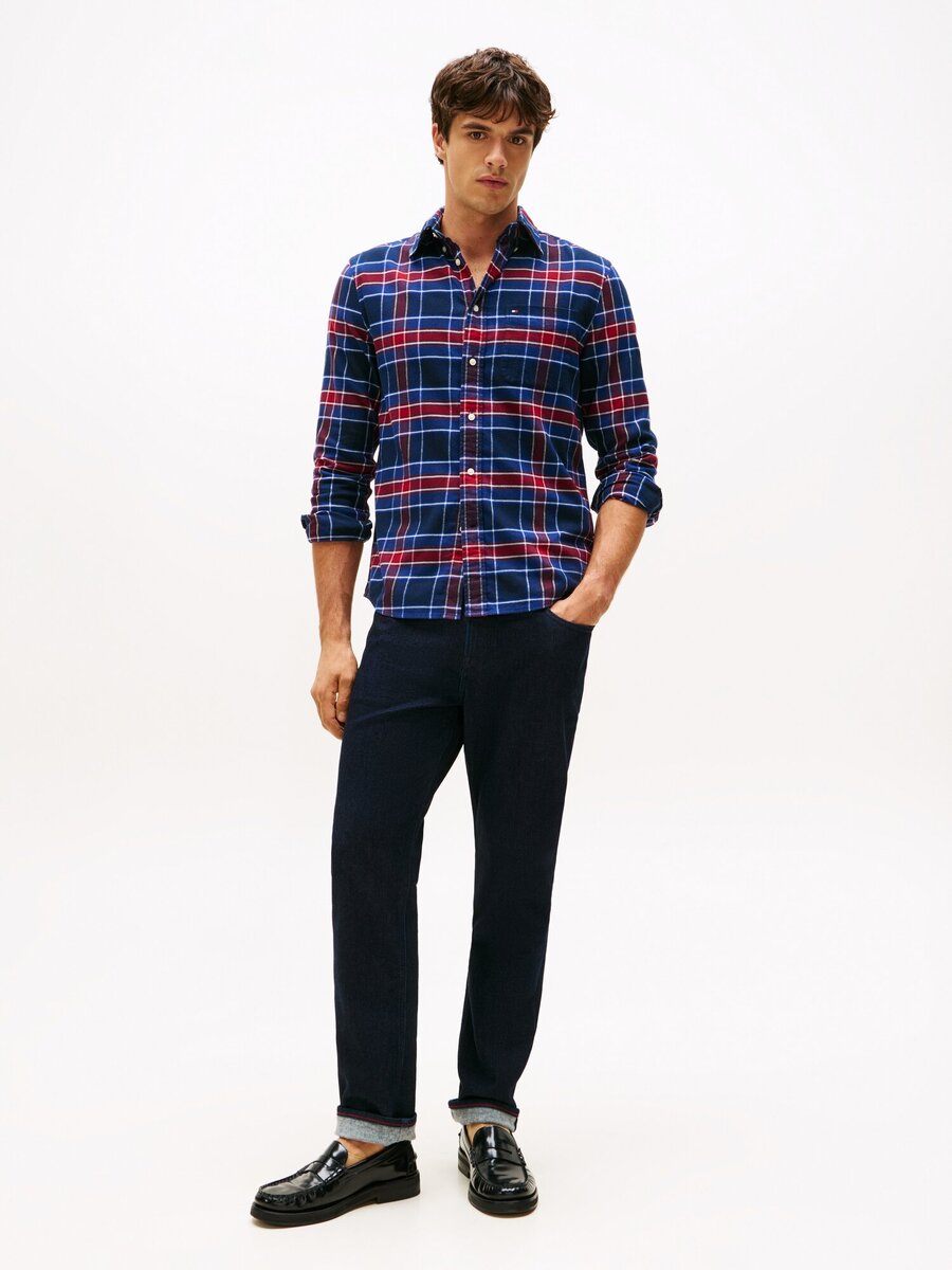 Hemd van het merk Tommy Hilfiger in het Blauw