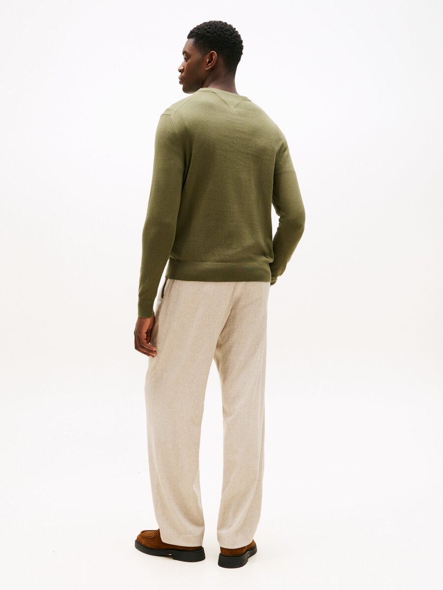 Pull van het merk Tommy Hilfiger in het Groen