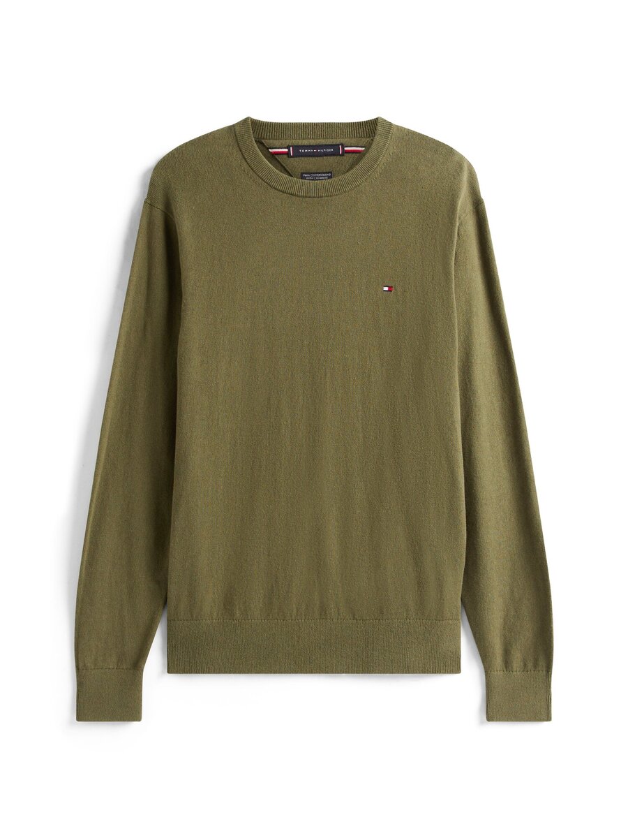 Pull van het merk Tommy Hilfiger in het Groen