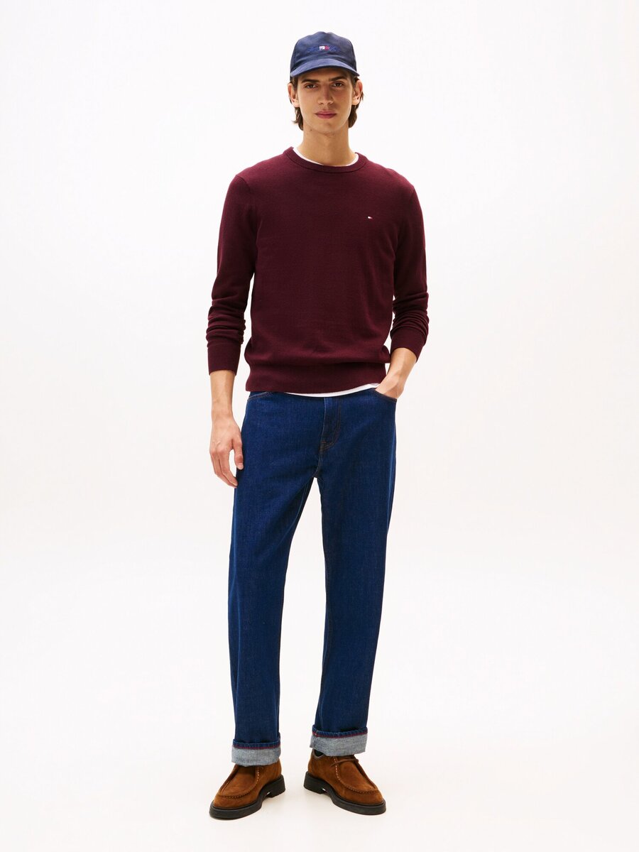 Pull van het merk Tommy Hilfiger in het Bordeaux