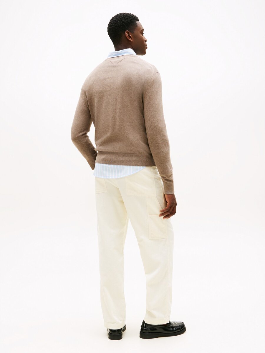 Pull van het merk Tommy Hilfiger in het Beige