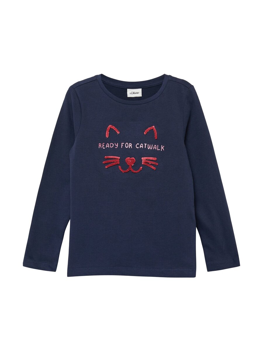 T-shirt van het merk S.oliver Junior Kids in het Blauw