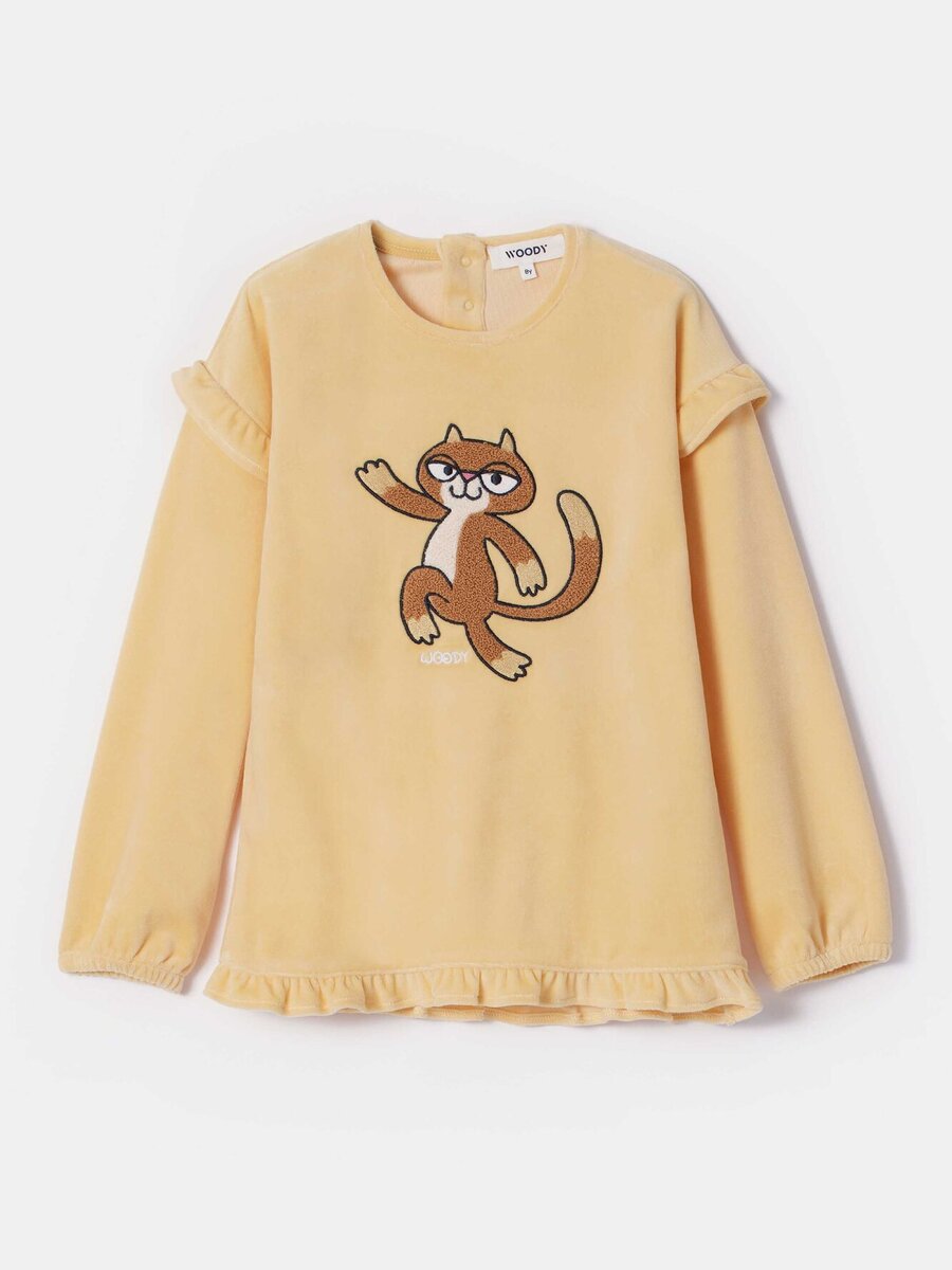 Pyjama van het merk Woody in het Geel