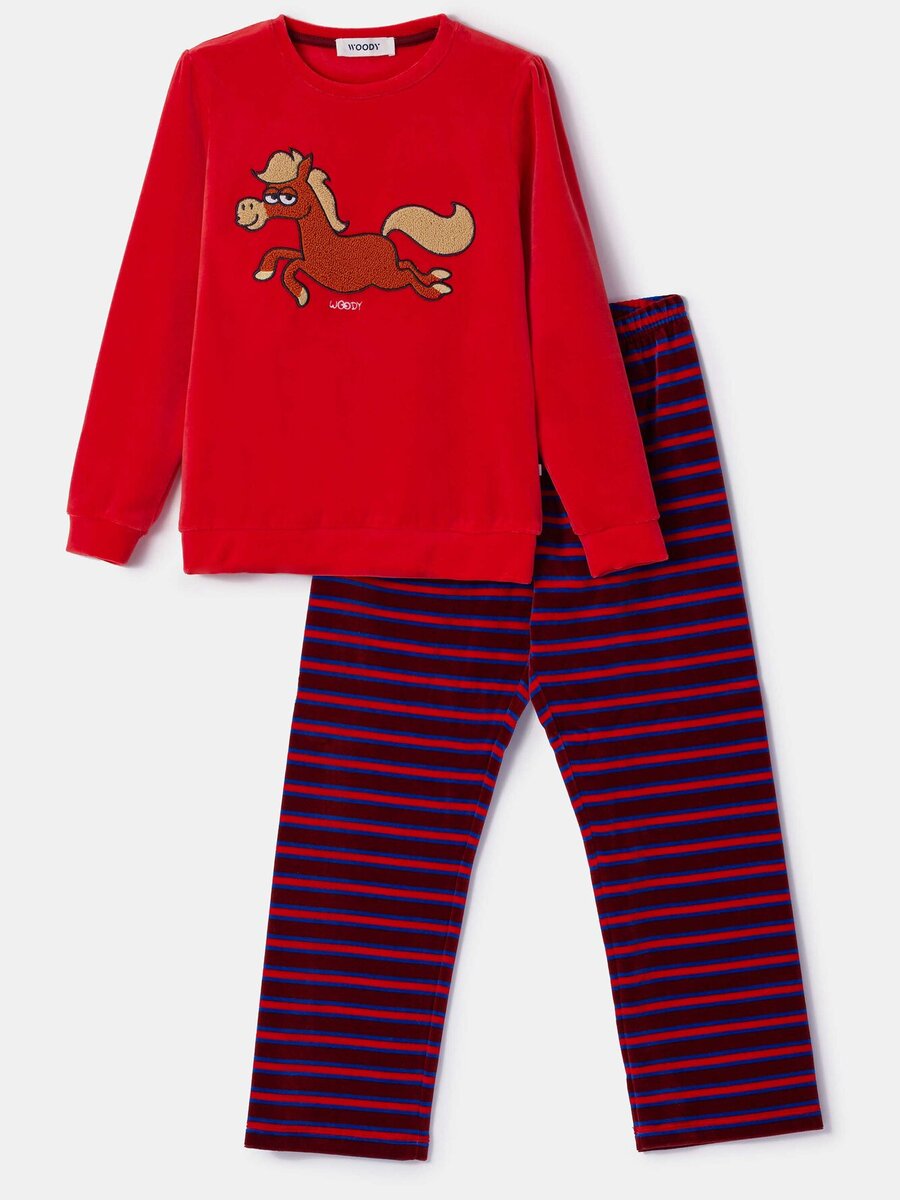 Pyjama van het merk Woody in het Rood