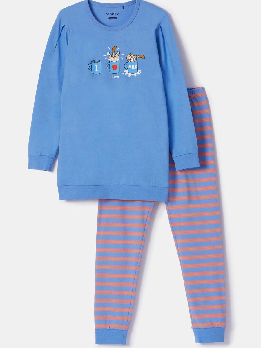 Pyjama van het merk Woody in het Blauw
