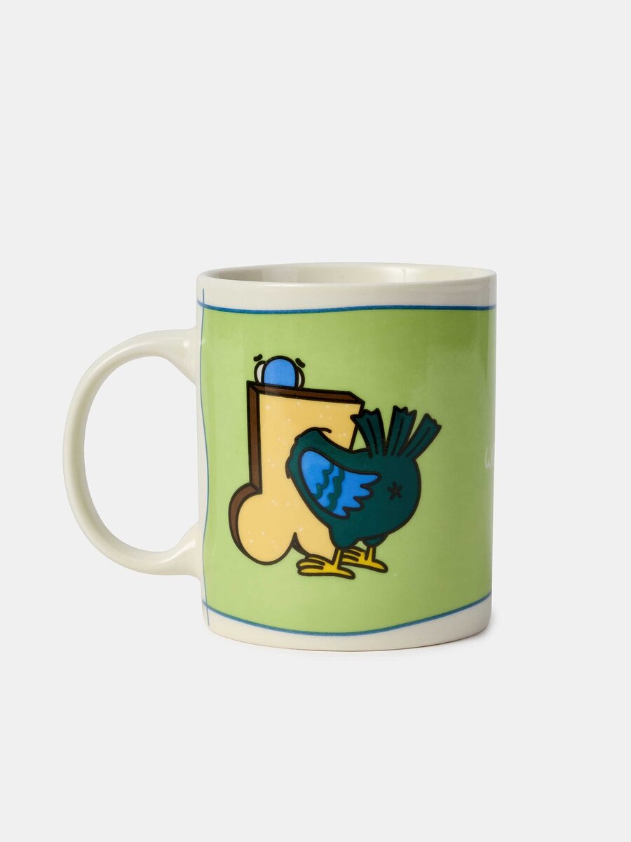 Koffietas van het merk Woody in het Blauw