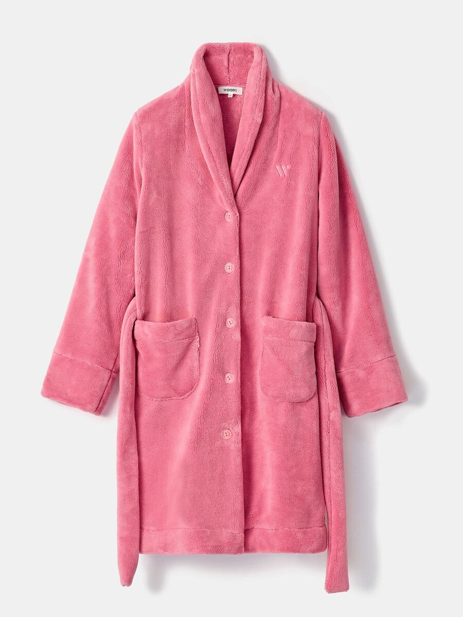 Badjas van het merk Woody in het Roze