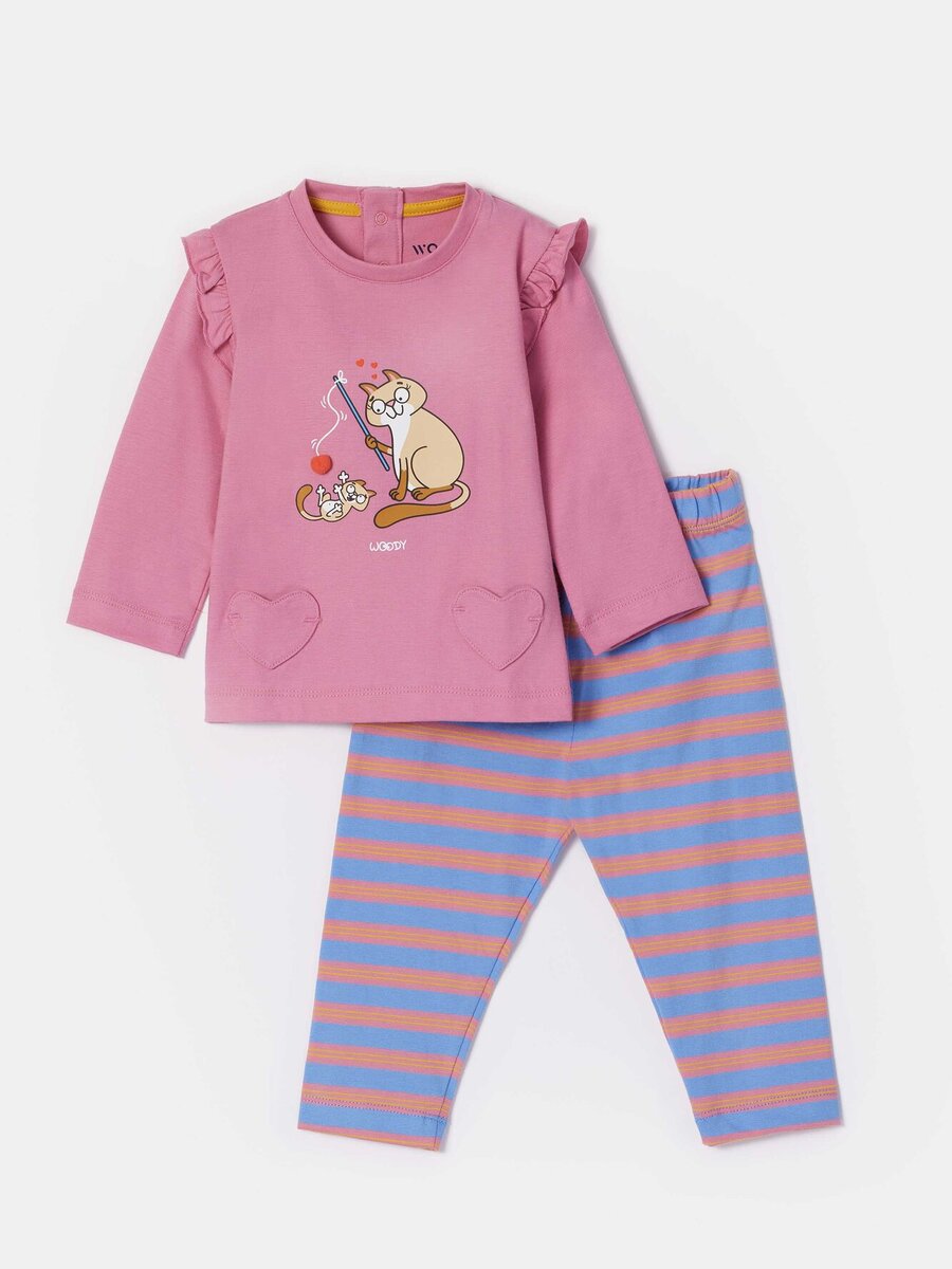 Pyjama van het merk Woody in het Roze