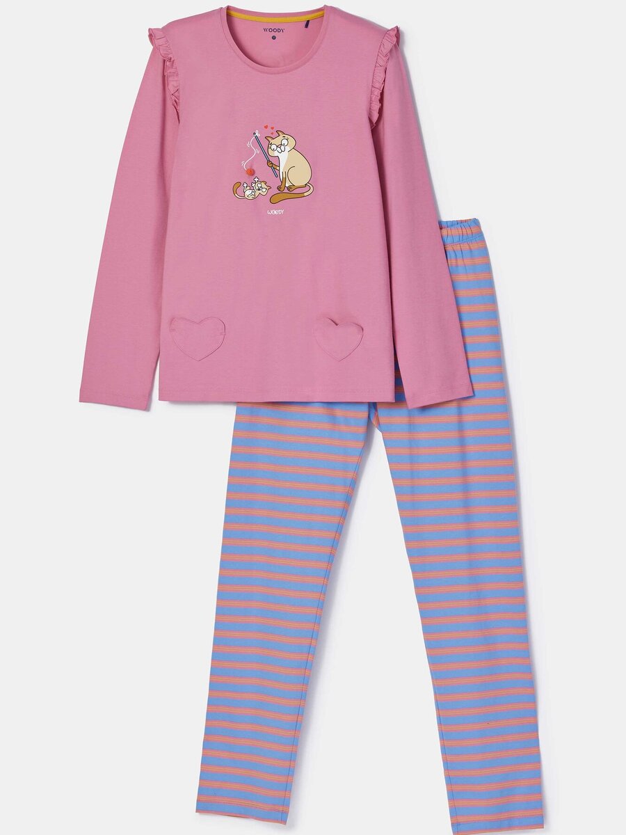 Pyjama van het merk Woody in het Roze