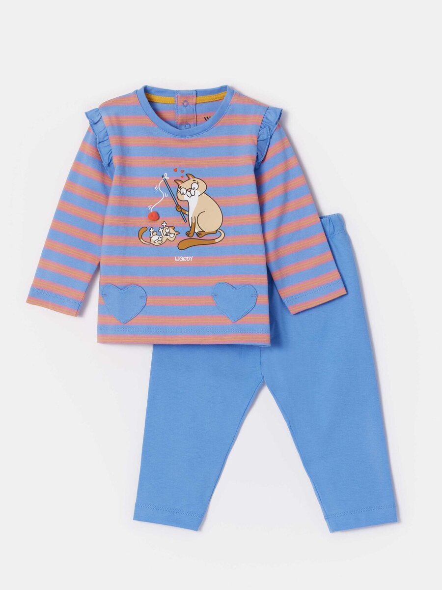 Pyjama van het merk Woody in het Ecru