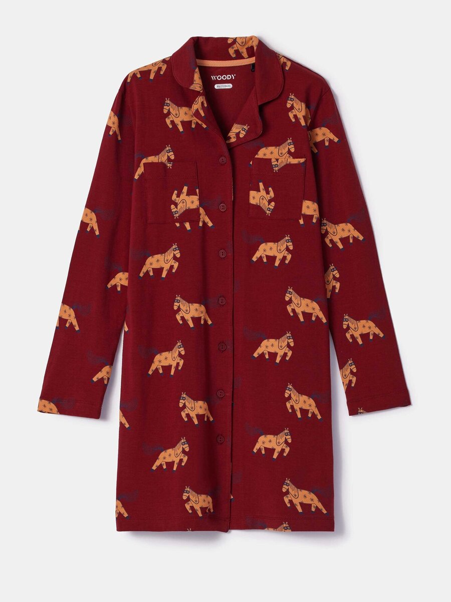 Slaapkleed van het merk Woody in het Rood