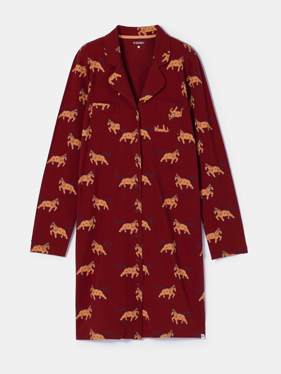 Slaapkleed van het merk Woody in het Rood